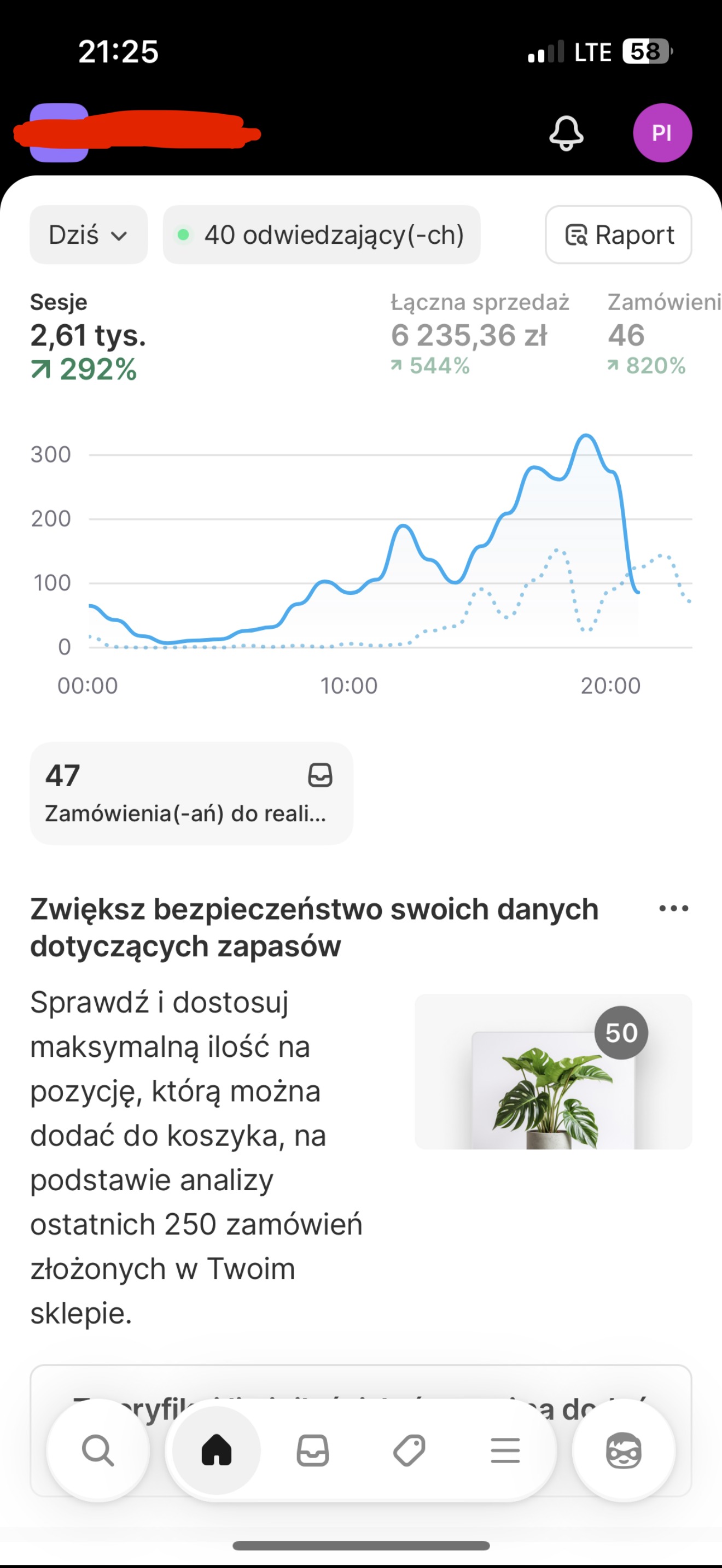 Wyniki sprzedaży REVELAB — zrzut ekranu 2